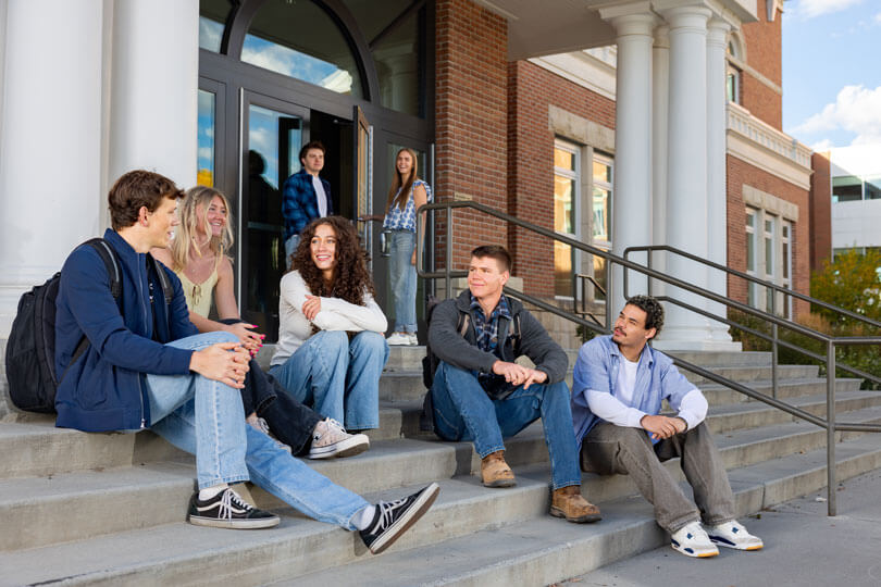 Snow College Students Hanging Out Together